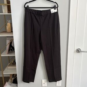 NWT Uniqlo Women's Black Easy Wide Straight Pants